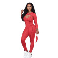 Womens Sexy Bodycon Long Sleeve Jumpsuit 2 Piece Jumpsuits for Women